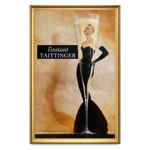 Art Deco Poster “champagner Dame”