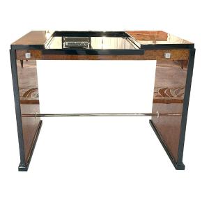 Art Deco Desk. France Circa 1925. Root Wood