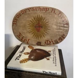 Painting On Old Wood. Religious Object