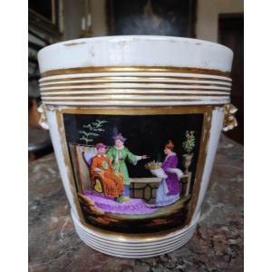 Cache Pot In Porcelain Early Nineteenth