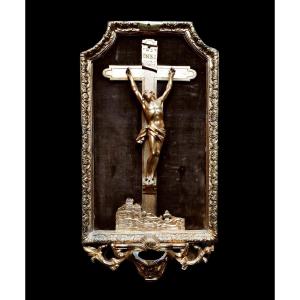 Important Louis XIV Gilt Bronze Stoup