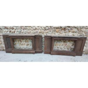 Pair Of Old Oak Radiator Covers