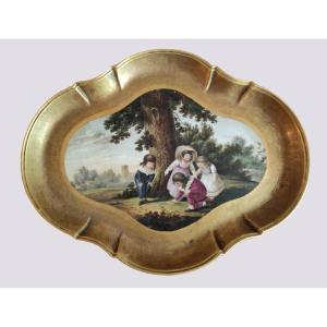 Paris Porcelain Tray, Empire Period