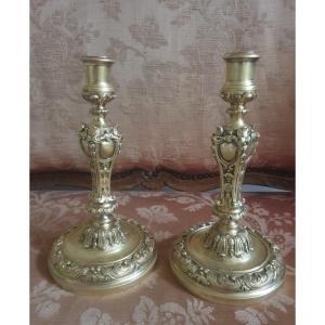 Pair Of Louis XIV Candlesticks