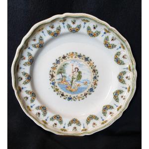 Eighteenth Moustiers Plate Mythological Decor