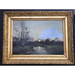 Eugène Galien-laloue, Twilight In The Forest Of Fontainebleau Hst