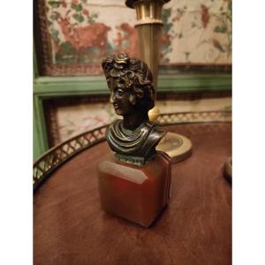 Small Italian Bronze Bust Late 18th Century Grand Tour