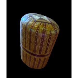 Case In Straw Marquetry Late 18th Century