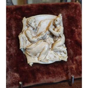 St Matthew, 17th Century Ivory Carved Plaque