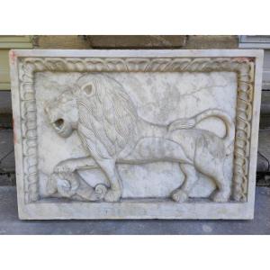 Marble Bas-relief, Rajasthan, 19th Century