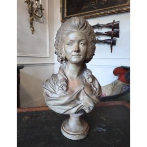 18th-century Style Terracotta Bust