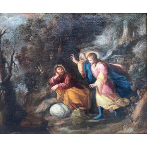 The Dream Of José, Oil On Canvas, Sevillian School, Second Half Of The Seventeenth Century.