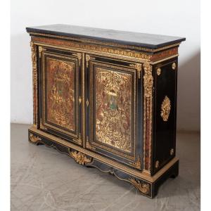 Furniture At Pretot Support Height In Boulle Marquetry Napoleon III Period