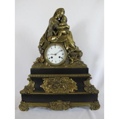 Large Clock Bronze Charles X