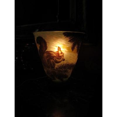 Muller Freres Luneville. Art Deco Lamp.