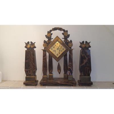 Clockset Art Nouveau - Art Deco 