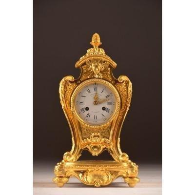 Gilt Bronze  Clock Victor Paillard (1805-1886)