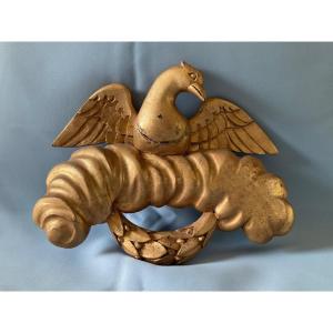 Louis XVI Mirror Top In Golden Wood