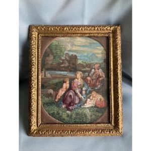 Gouache < Characters In A Medallion > 18th Century