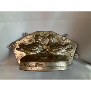 Doves Chocolate Mold Late 19th Century 