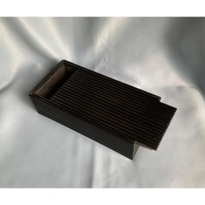 19th Century Solid Ebony Box 