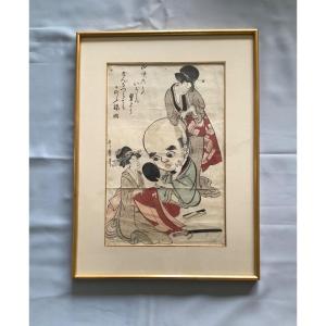 Japanese Print Fukusuke Circa 1795 Utamaro 1753-1806