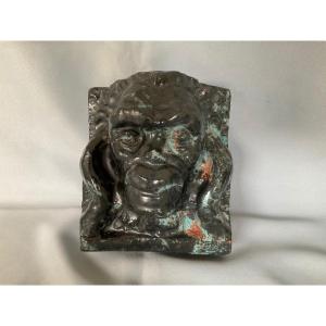 Art Deco Monkey Head Sandstone