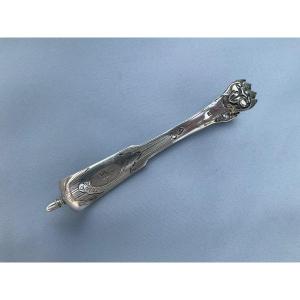 Sugar Tongs In Fine Silver 19th Century 
