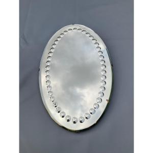 Oval Pastille Mirror Circa 1950