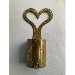 Late 19th Century Brass Match Holder