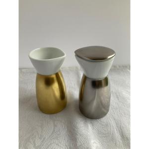 Coquet Limoges Sake Flasks 