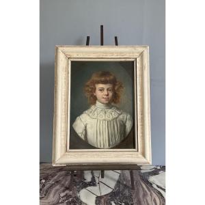 Juliard Alexandre Portrait Of A Young Girl 19th Century