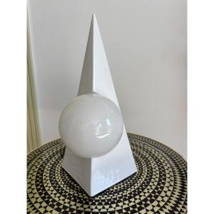 Pyramid Lamp Circa 1981/1987 Founded By Et. Sottsass Massive Manufacturer