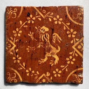 Flanders Tile, Late 17th Century, Glazed Terracotta