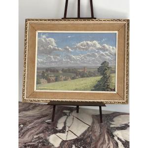 Carey Sinker . Robert 1956 Oil On Canvas Board < Cotswolds >