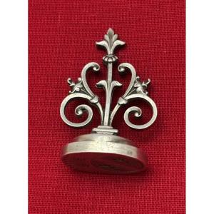 Silver Heraldic Seal, 19th Century