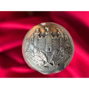 King's Own Scottish Borderers Silver Handle Walking Stick 