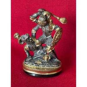 Silver And Vermeil Sealing Seal, 1818/1890