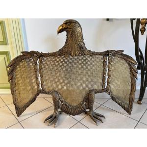 Eagle Spark Arrester In Bronze Mid 20th Century