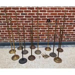 Brass Store Displays 20th Century Set Of 11