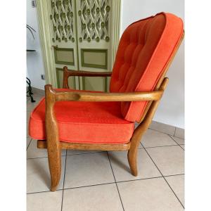 Guillerme Et Chambron Armchair < José > Circa 1970 Edition Votre Maison