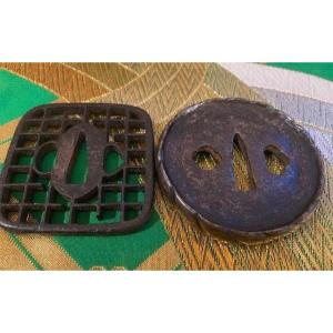 Set Of Two Japanese Tsuba