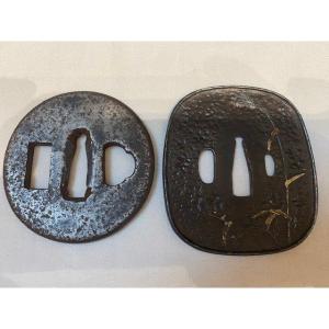 Lot Two Japanese Tsuba