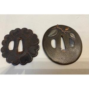 Set Of Two Japanese Tsuba