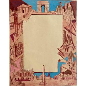 Ink And Gouache Drawing By Jean Hilly « 