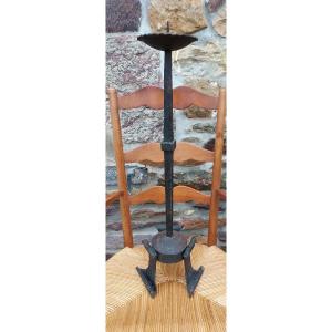 Large Wrought Iron Candlestick