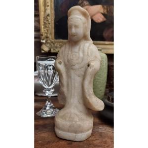 Burmese Divinity Alabaster Sculpture