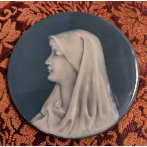 Porcelain Plate Paste On Paste Limoges A Riffaterre