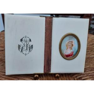 Ball Book With Its 19th Century Ivory Miniature