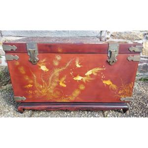 Large Vietnamese Lacquer Chest Atelier De Thanh Le